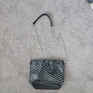 Studded Black Shoulder Bag